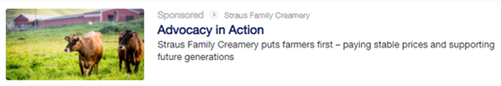 Straus Family Creamery - Advocacy in Action post